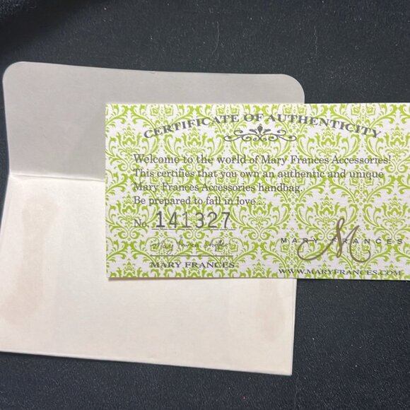 Mary Frances Firefly Luxury Floral Handbag w/ Cert of Auth, Retired Design #1467 - Picture 6 of 16